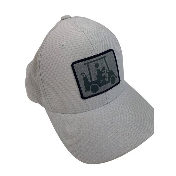 Golf Cart Patch Flexfit 110 Cap By Yupoong OS Used 8189 snap back 8189 - Picture 2 of 8